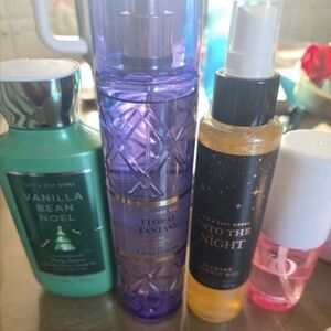 Bath & Body Works Scented Mist Collection - Green, Purple, Black, Pink